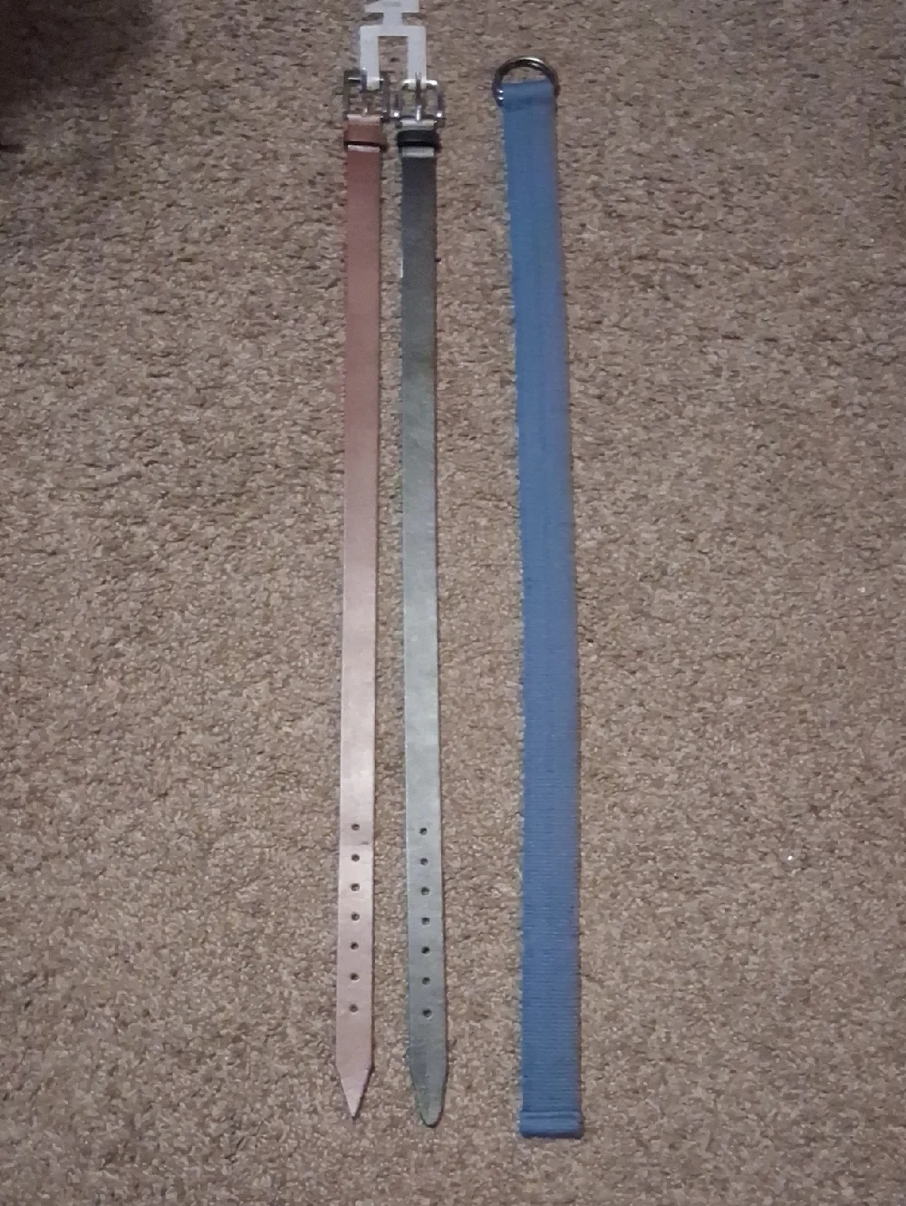 Set of Three Kids Belts elts -Brown, Black & Blue